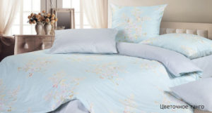 Комплект постельного белья сатин Ecotex  Цветочное Танго