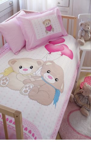 Комплект постельного белья+покрывало ясли Ozdilek Little Bear