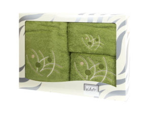 Махровые банные полотенца с вышивкой Valentini арт.81048 1195 (Португалия)