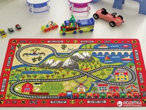 Детский коврик Confetti Kids Rugs Railway 100*150 см