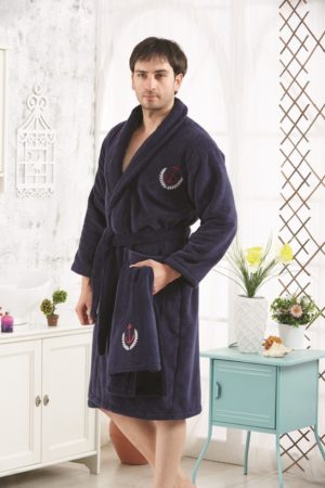 Набор Махровый халат+полотенце Marine разм.3ХL