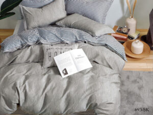Комплект постельного белья сатин  Cleo Satin de' Luxe 1,5-сп 15/693-SK