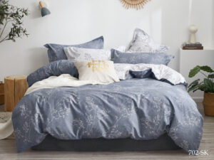 Комплект постельного белья сатин набивной Cleo Satin de' Luxe 2-сп 20/702-SK