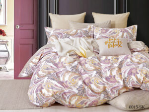 Комплект постельного белья сатин  Cleo Satin de' Luxe евро 31/0015-SK