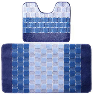 Комплект ковриков Banyolin Silver голубой 60*100/50*60     