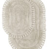 Набор ковриков для ванной кружевной KARNA  YANA 60x100 + 50x70 см Серый
